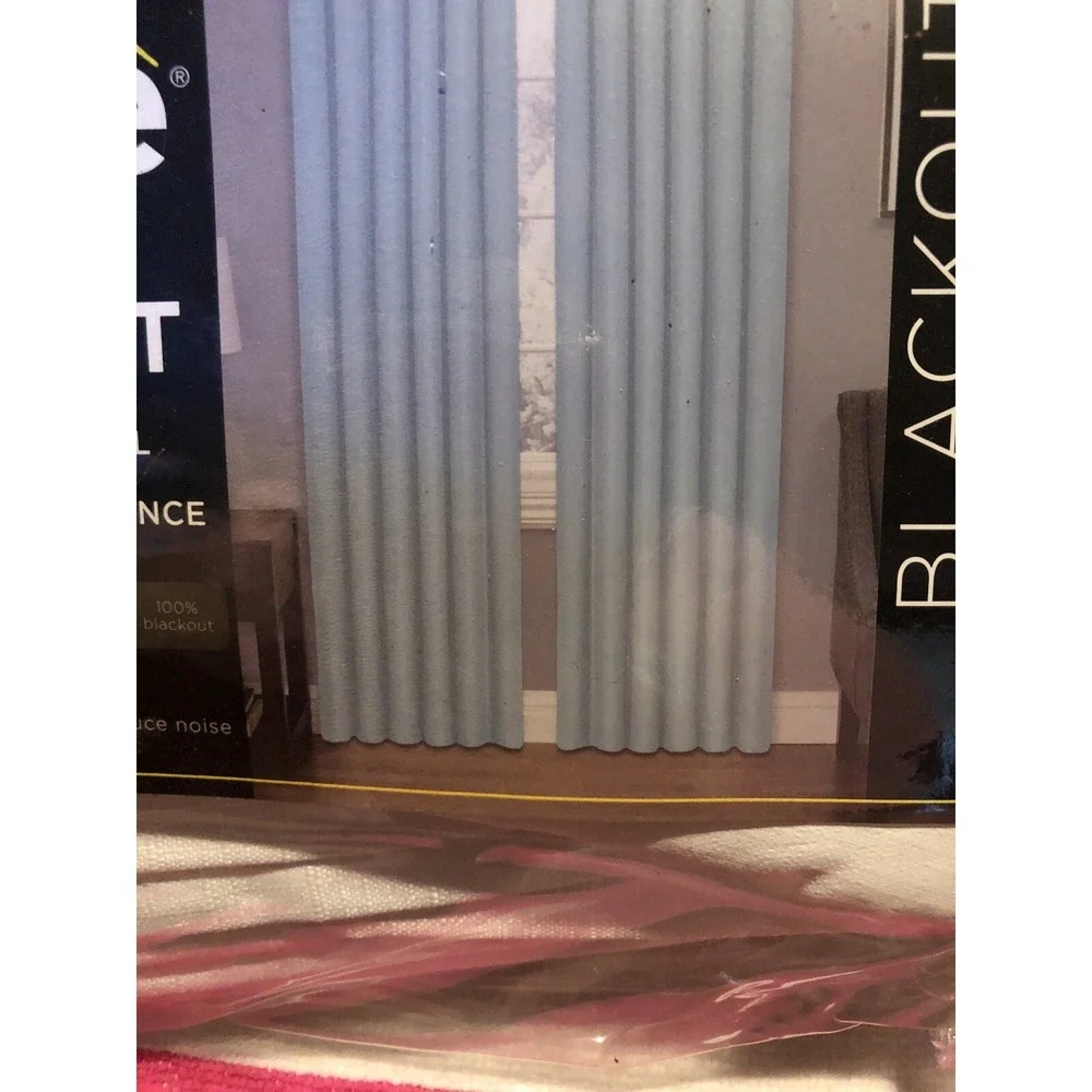 New Eclipse Thermaliner Blackout White Curtain One Panel‎ 42